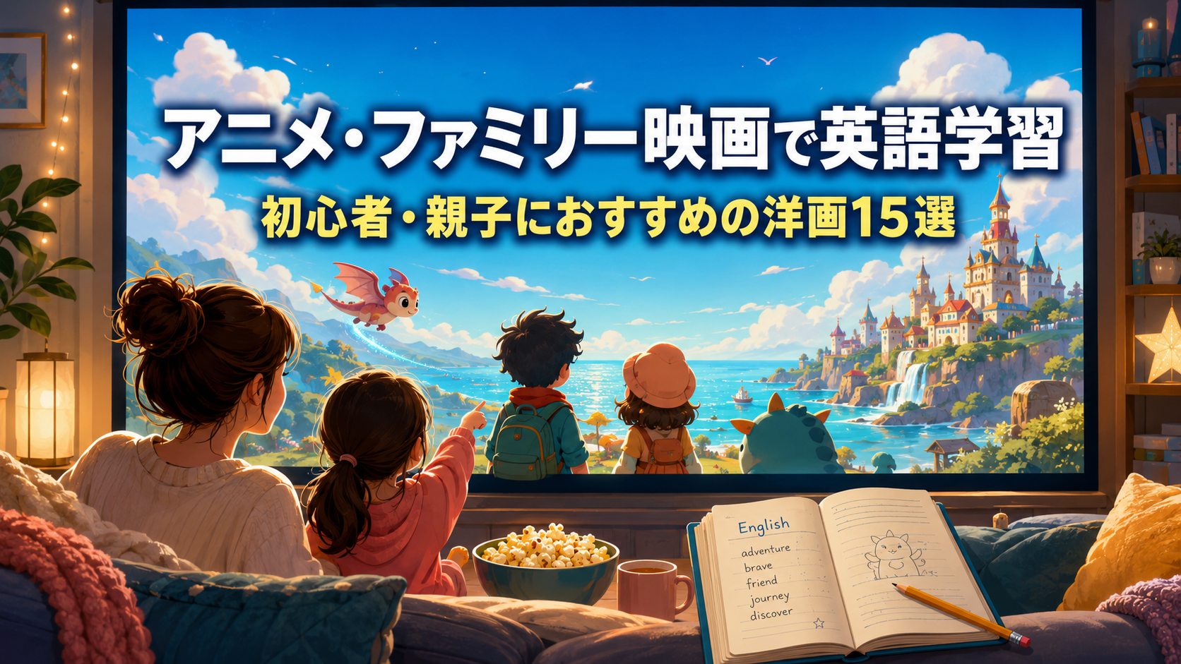 アニメ・ファミリー映画で英語学習｜初心者・親子におすすめの洋画15選