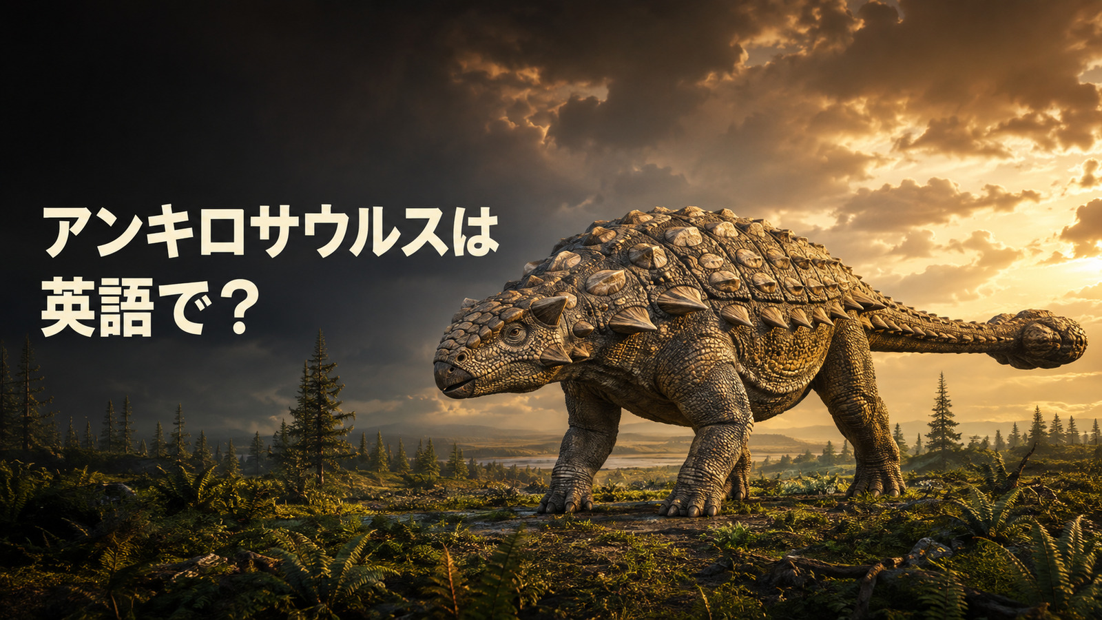 アンキロサウルスは英語で？Ankylosaurusの発音・名前の意味と尾のこん棒