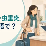 盲腸・虫垂炎を英語で伝える記事のアイキャッチ