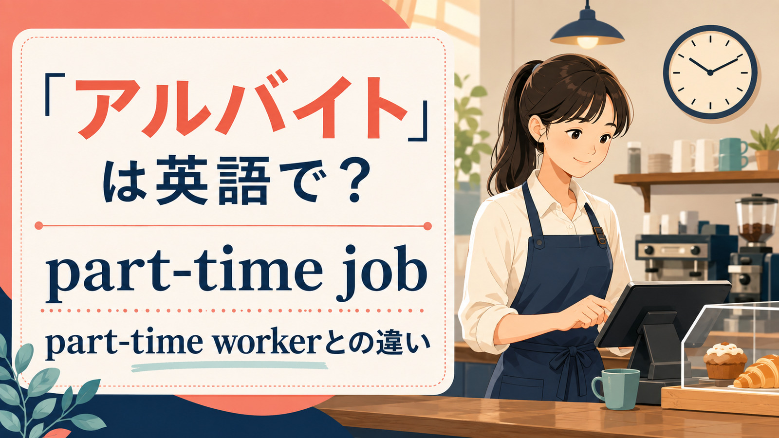 「アルバイト」は英語で?part-time job・part-time workerとの違い