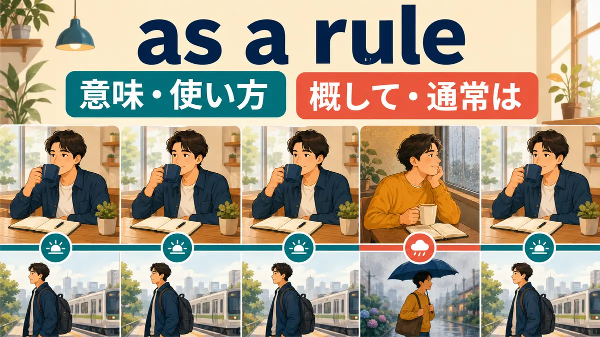 as a ruleの意味・使い方と「概して・通常は」を示すアイキャッチ