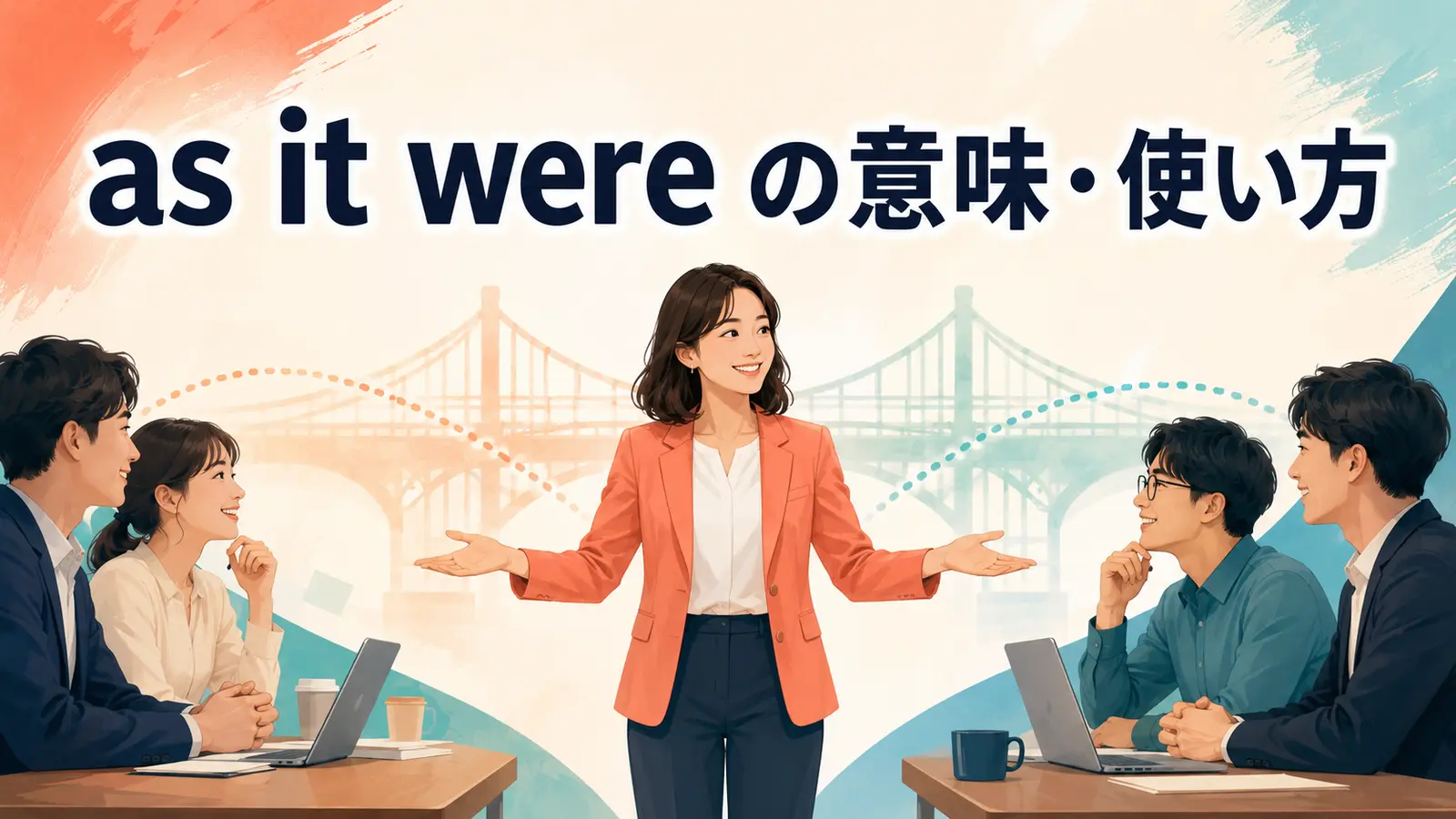 as it wereの意味は？「いわば」の使い方とso to speak・as if it wereとの違い