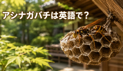 アシナガバチは英語で？paper waspの発音・名前の由来とスズメバチとの違い