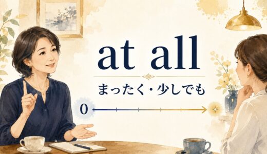 at allの意味は？not at all・疑問文・if at allの使い方