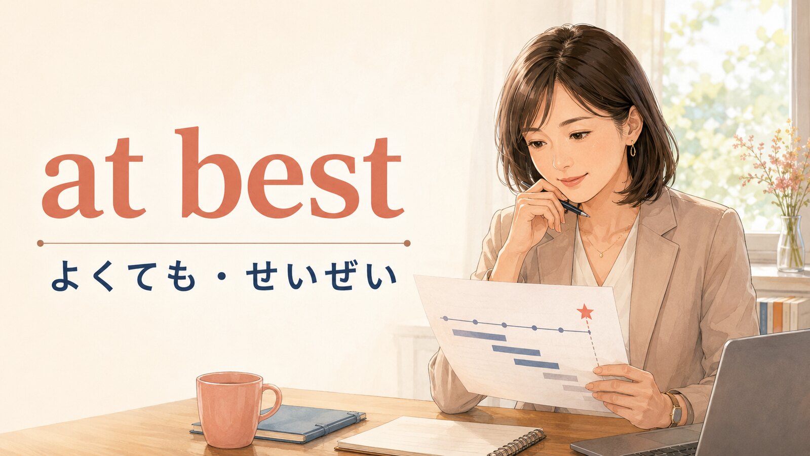 at bestの意味は？at worst・at mostとの違いと使い方