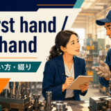 at first handとfirsthandの意味・使い方・綴りを解説するアイキャッチ画像
