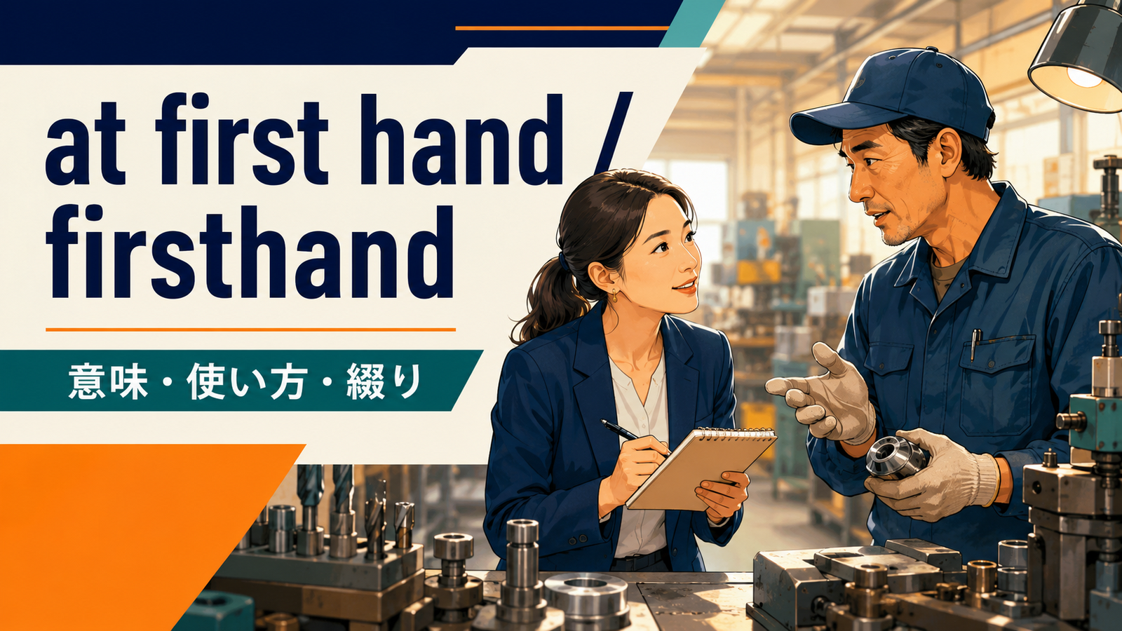 at first hand・firsthandの意味は？「直接・じかに」の使い方と綴り・secondhandとの違い