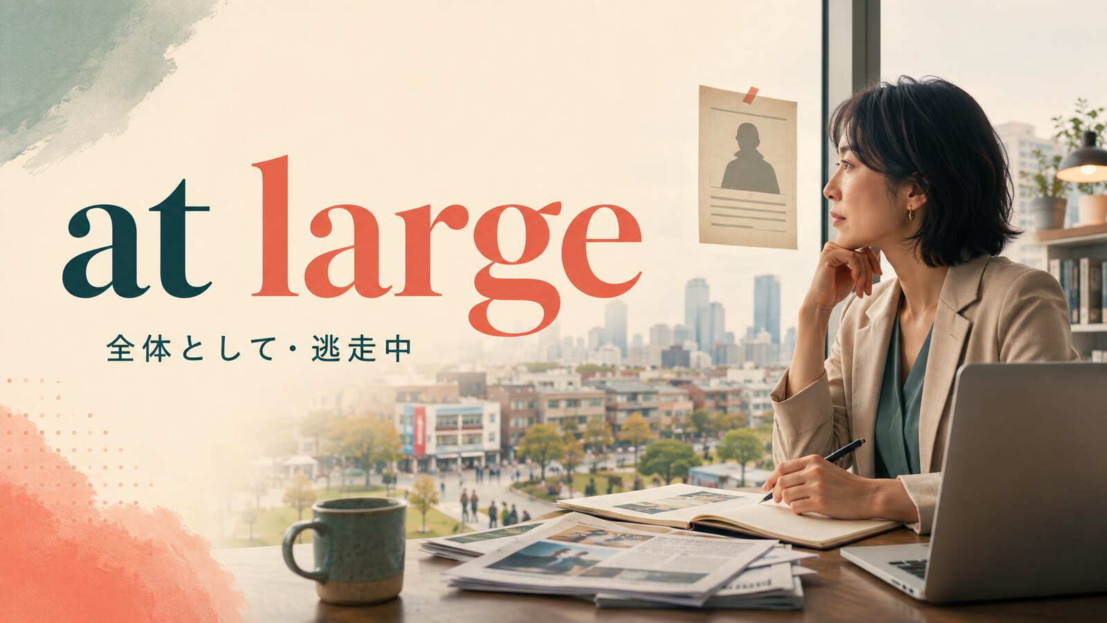 at largeの意味は？「全体として・逃走中」とin general・on the looseの違い