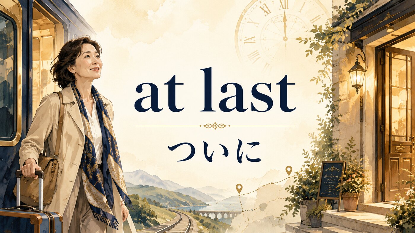 at lastの意味は？finally・in the end・at the endとの違い