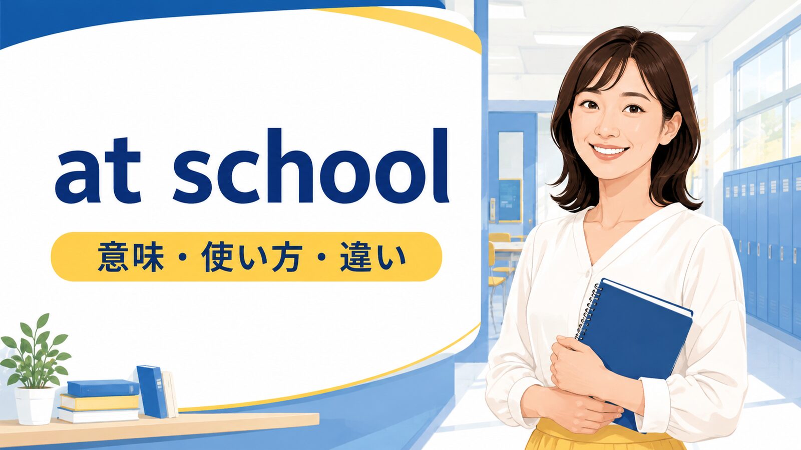 at schoolの意味は？at the school・in schoolとの違いと使い方