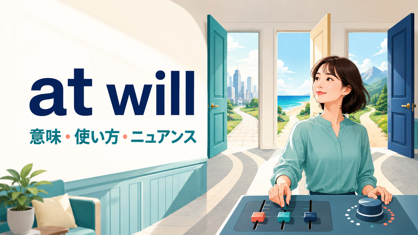 at willの意味・使い方・ニュアンスを解説するアイキャッチ画像