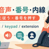 自動音声・番号・内線の英語まとめ