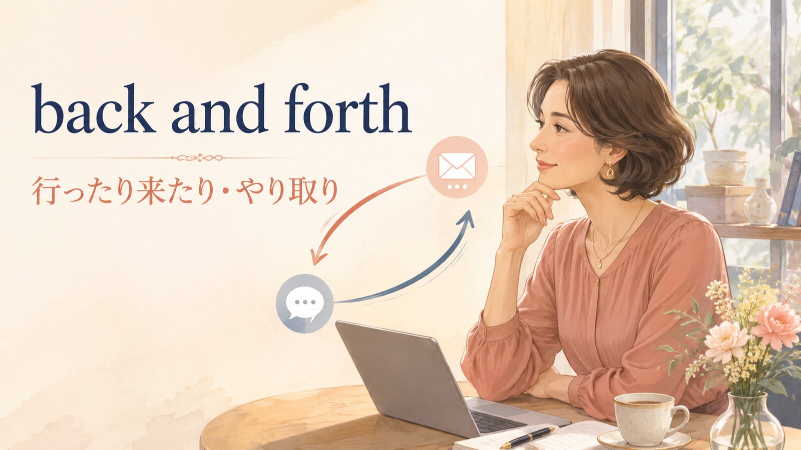 back and forthの意味は？「行ったり来たり・やり取り」の使い方