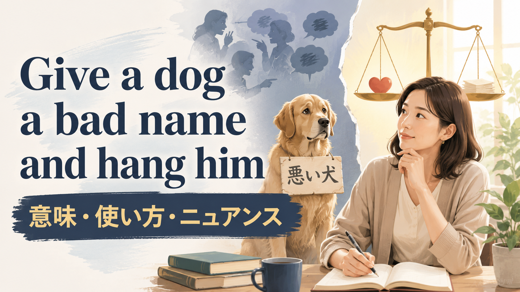 Give a dog a bad name and hang himの意味・使い方・ニュアンス