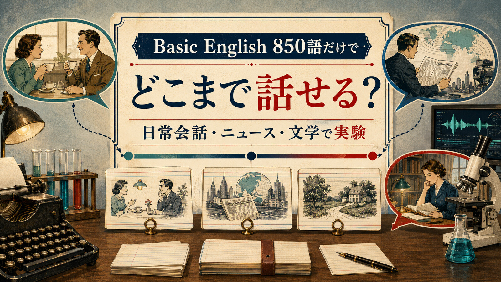 Basic English 850語だけでどこまで話せる?日常会話・ニュース・文学で実験