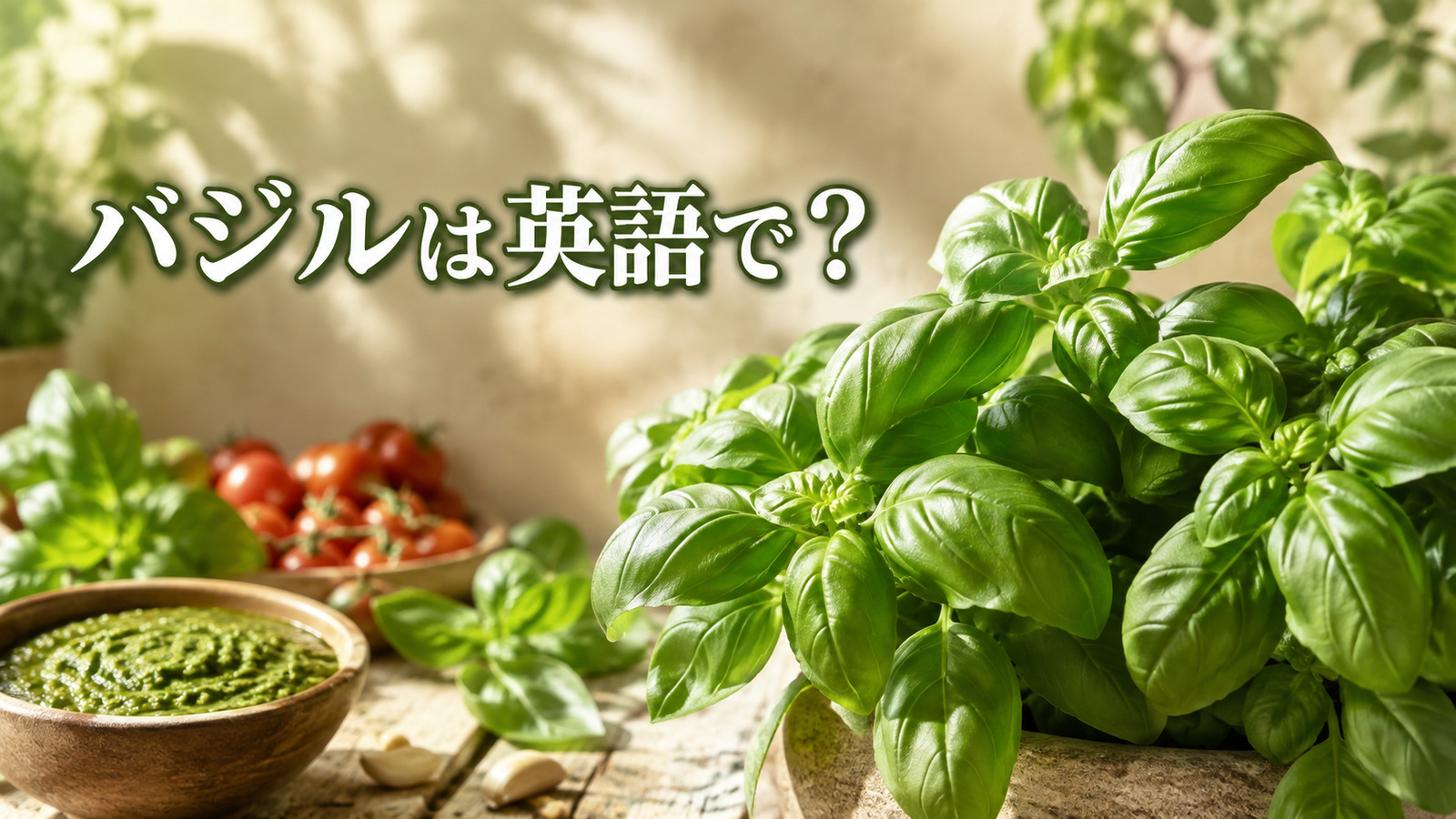 バジルは英語でbasil|発音と種類を解説