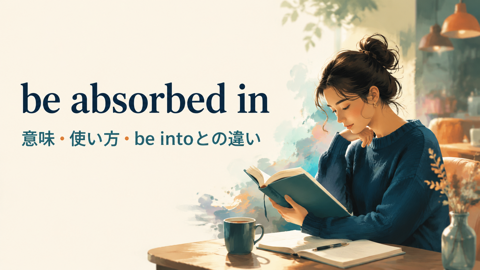 be absorbed inの意味は？「夢中・没頭」の語順とbe into・focus onとの違い