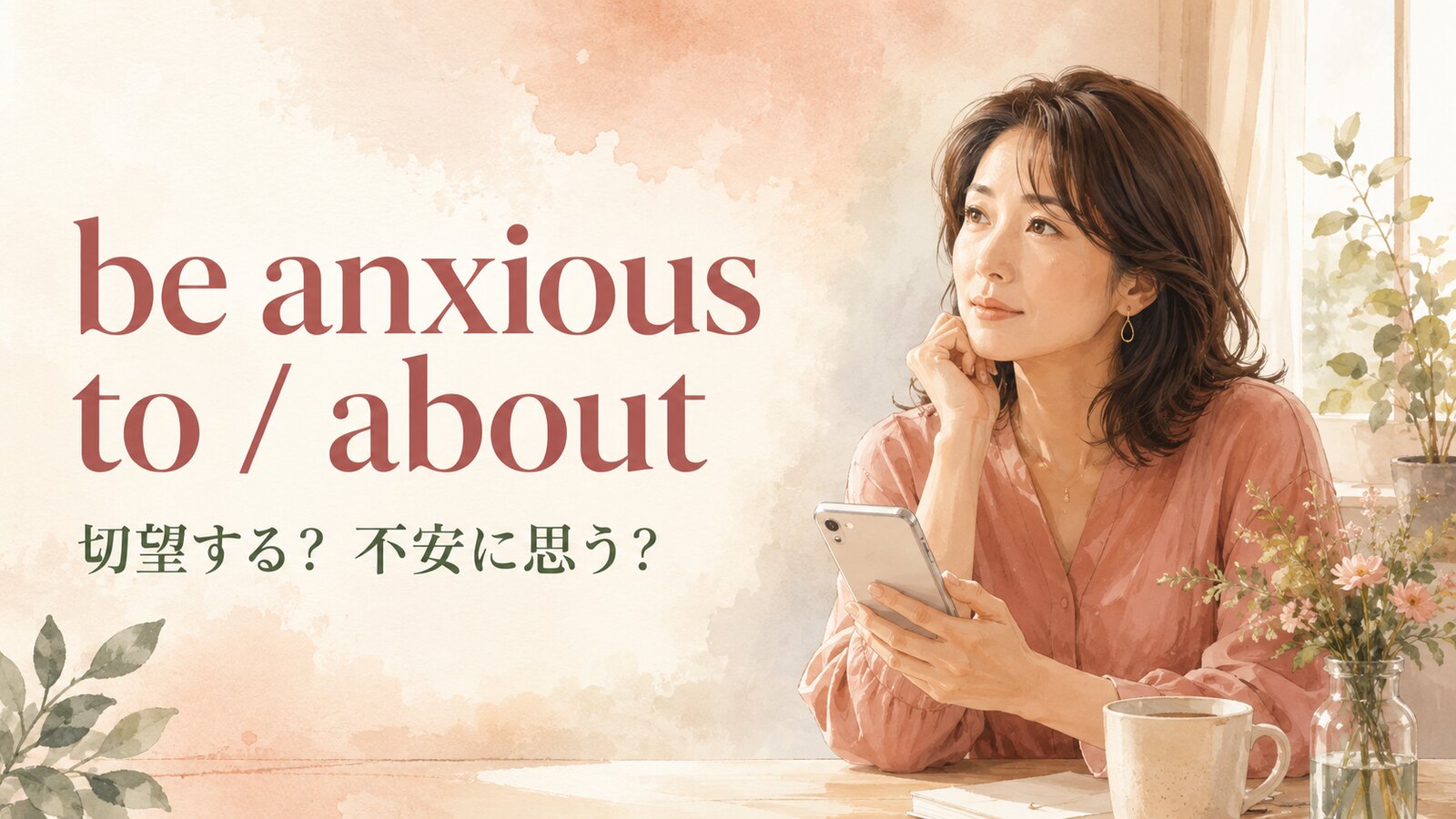 be anxious to・aboutの意味は？eager・worriedとの違いと使い方