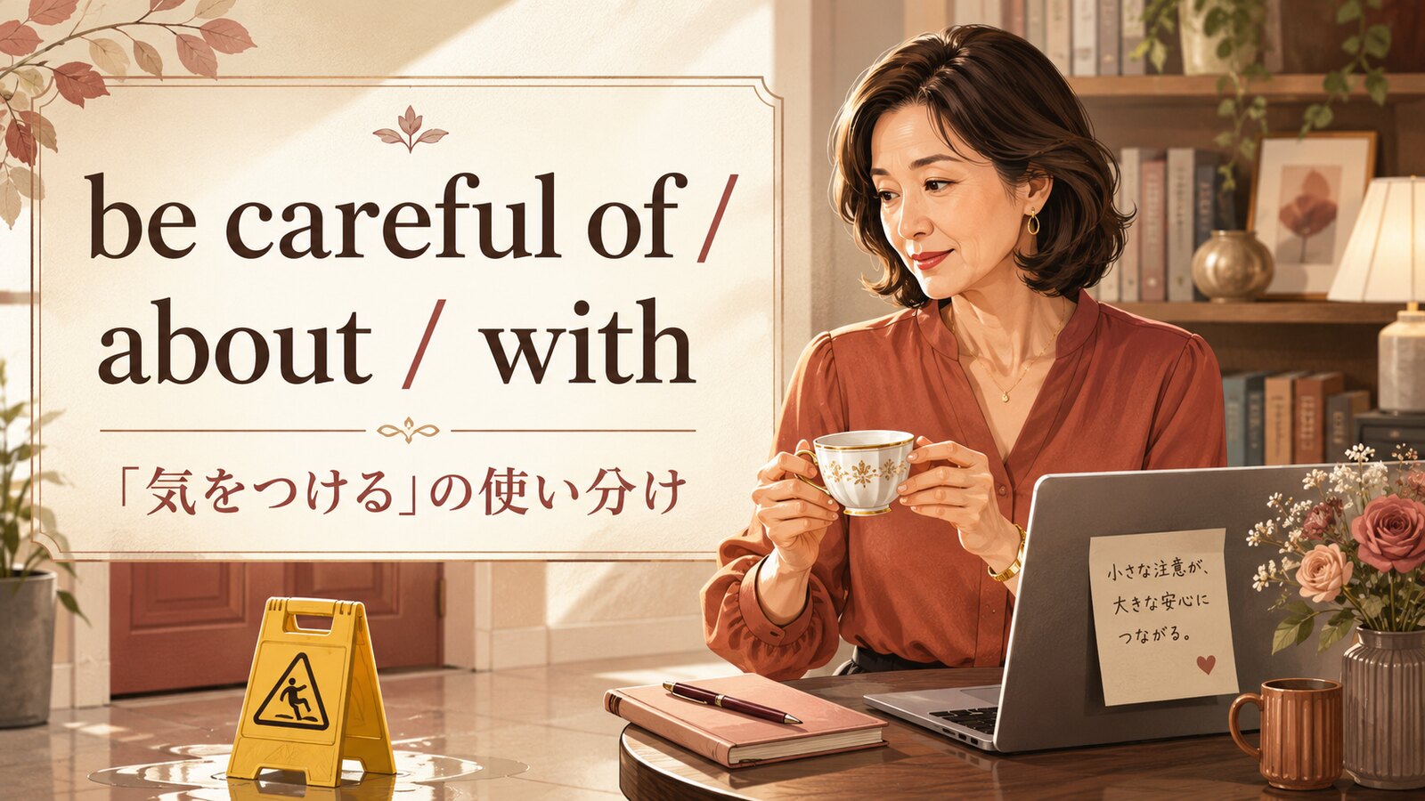 be careful of・about・withの違いは？「気をつける」の使い方