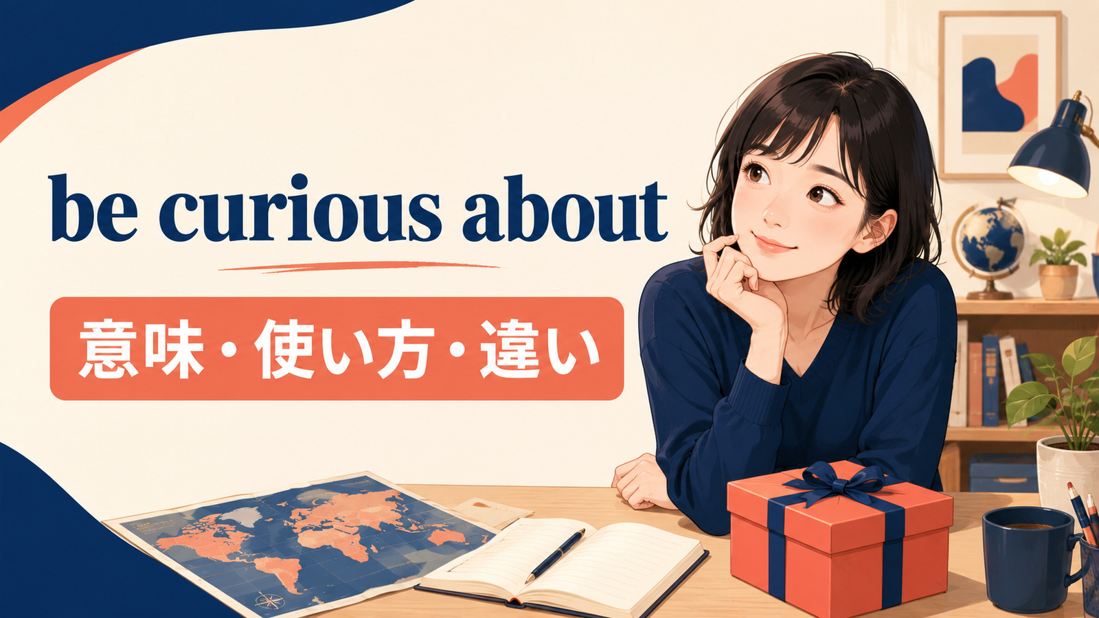 be curious aboutの意味・使い方・類似表現との違い