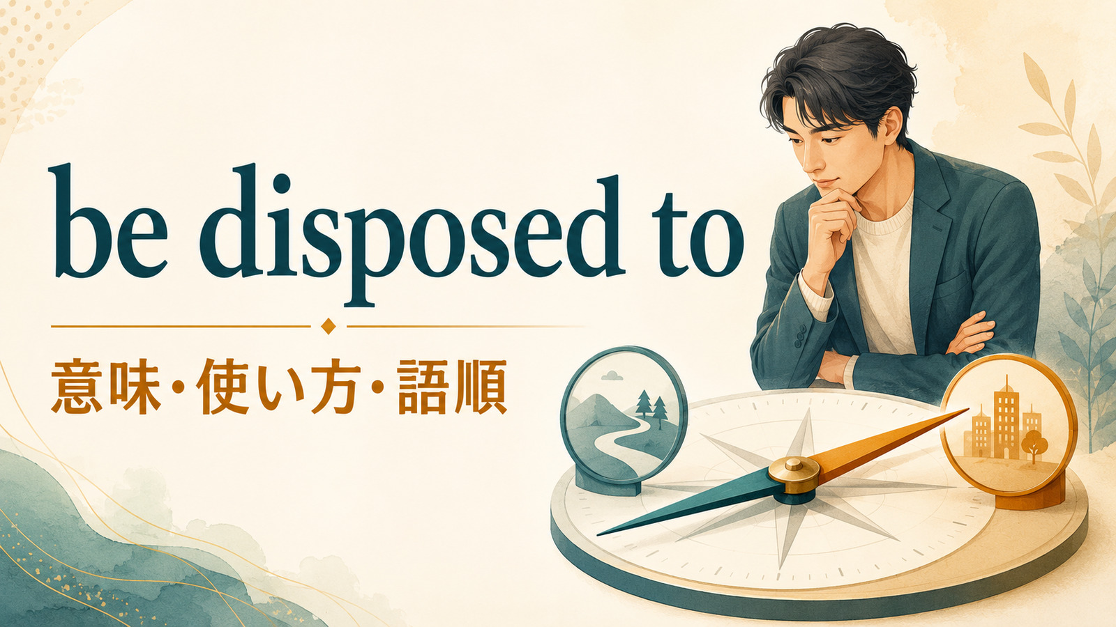 be disposed toの意味は？語順・be disposed towardとの違いと自然な例文