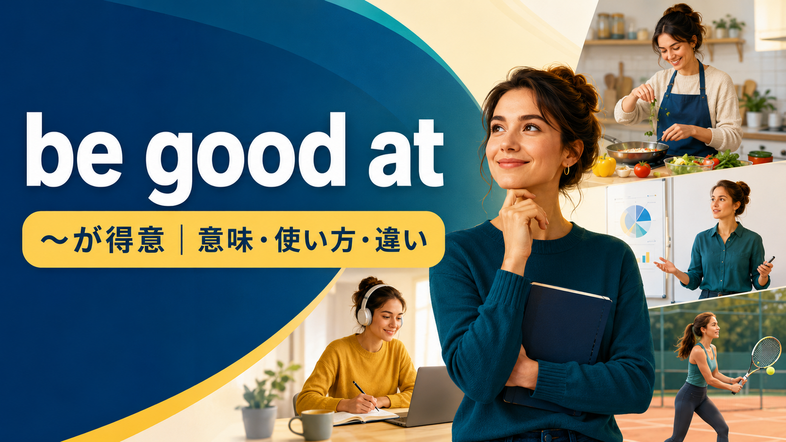 be good atの意味は「〜が得意」