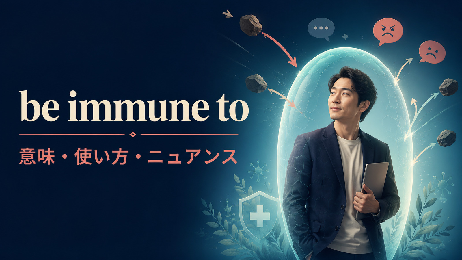 be immune toの意味は？比喩での使い方とimmune fromとの違いを例文解説