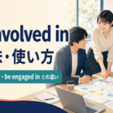 be involved inの意味・使い方とparticipate in・be engaged inの違い