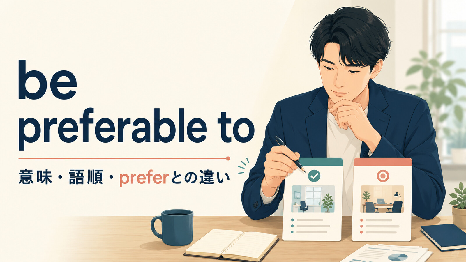 be preferable toの意味・語順・preferとの違い