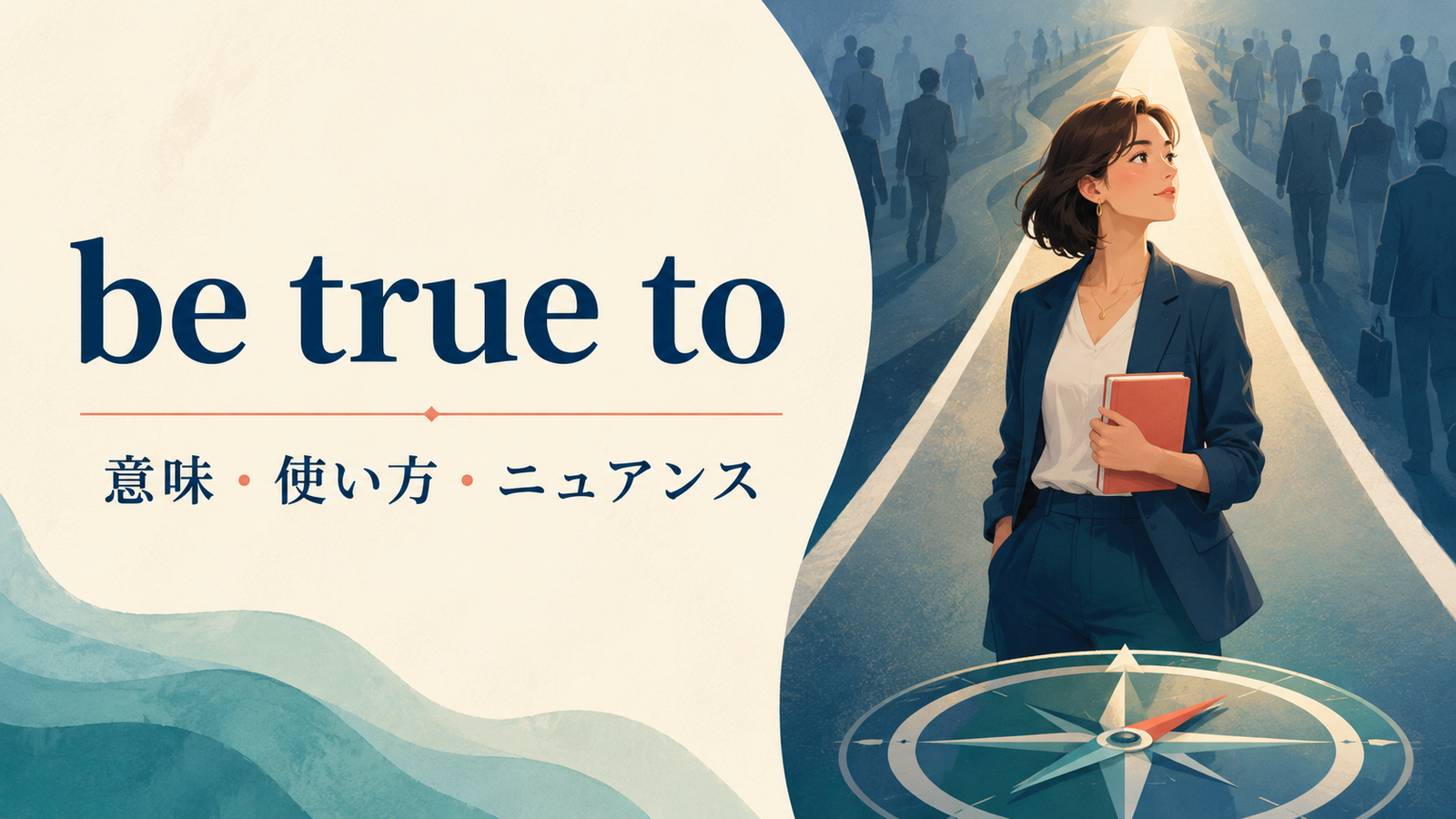 be true toの意味・使い方・ニュアンスを解説するアイキャッチ画像