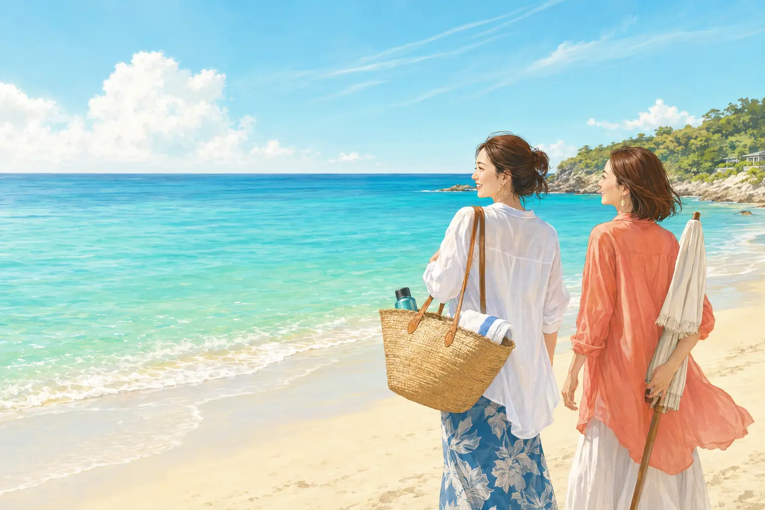 海水浴は英語で？ビーチで使える英会話フレーズと持ち物・トラブル表現