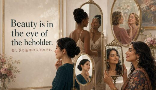 Beauty is in the eye of the beholder.の意味は？使い方・由来を解説