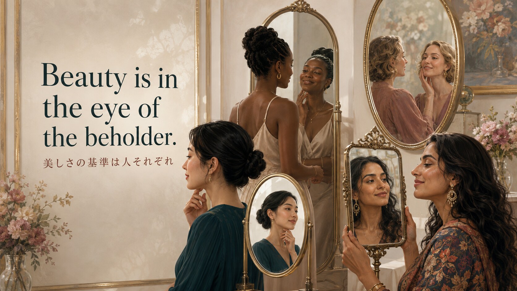 Beauty is in the eye of the beholder.の意味は？使い方・由来を解説