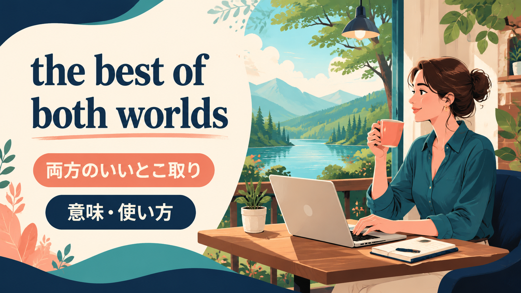 the best of both worldsの意味は「両方のいいとこ取り」