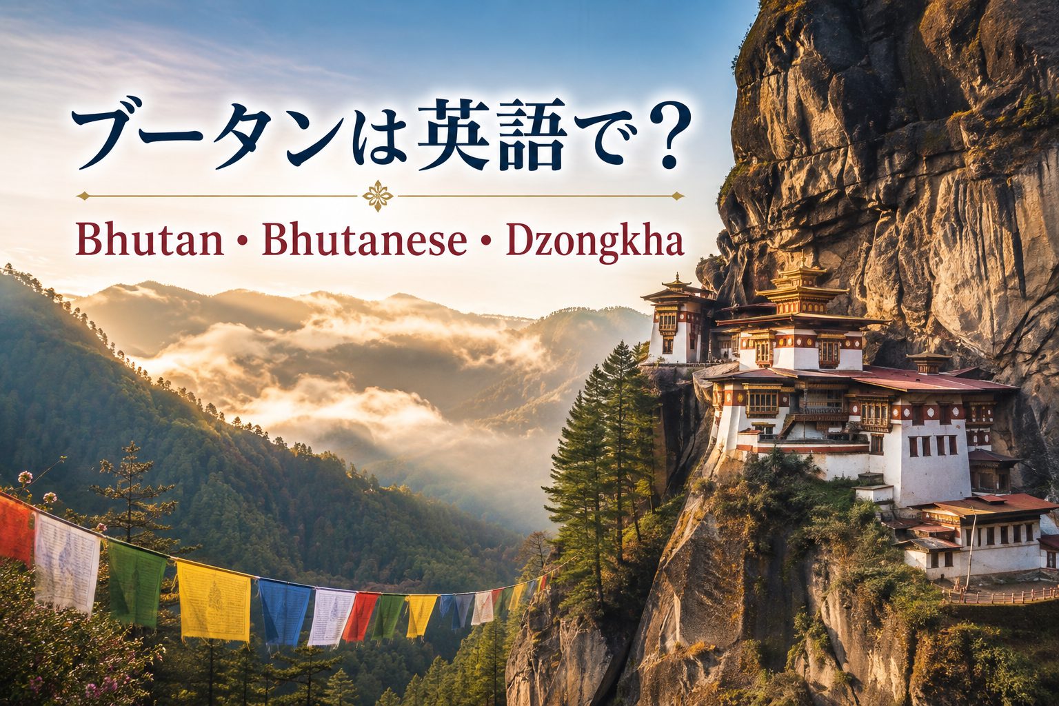 ブータンは英語で?Bhutan・Bhutanese・Dzongkhaの違い