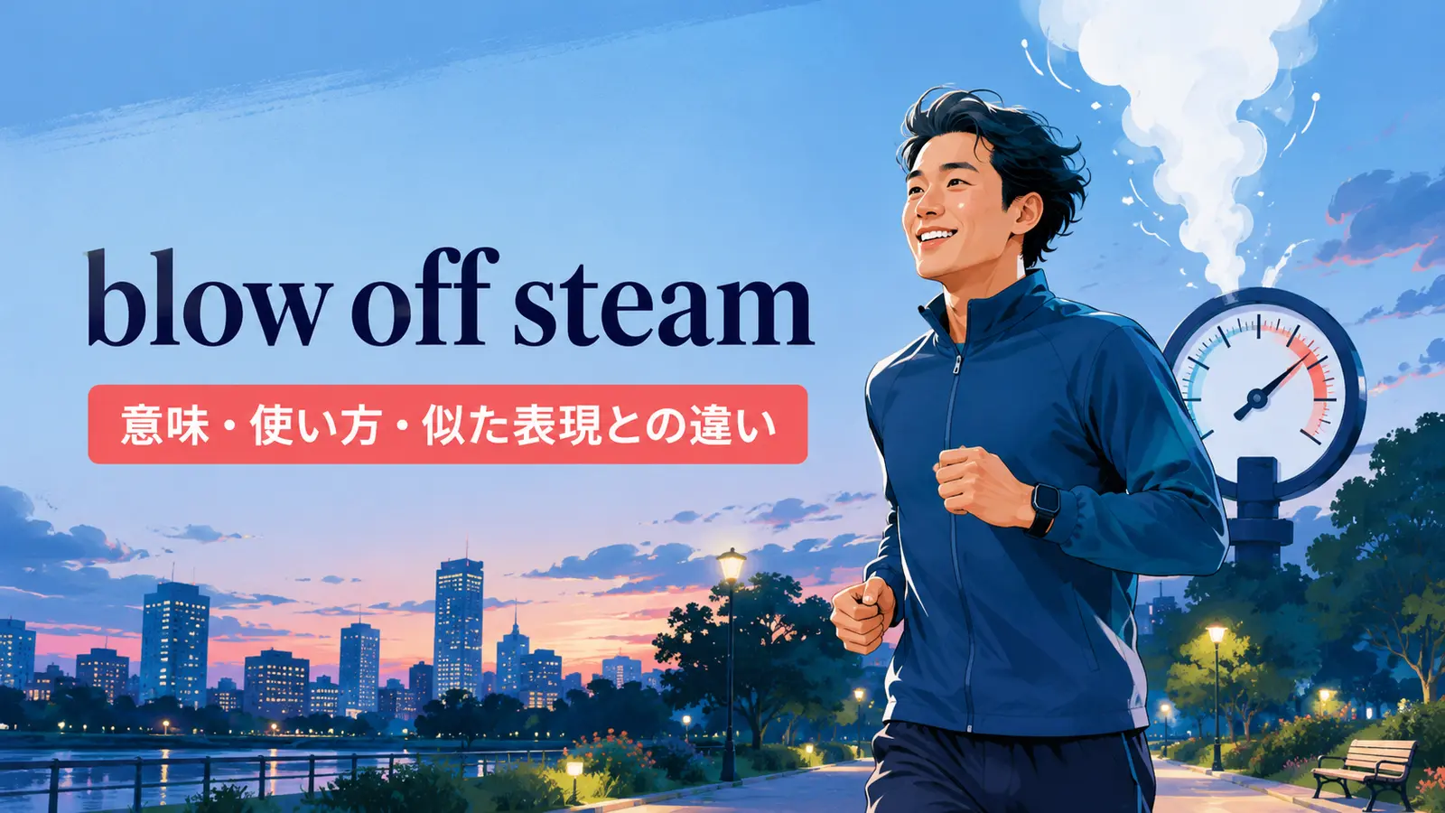 blow off steamの意味は？「ストレスを発散する」の使い方・例文と類似表現の違い