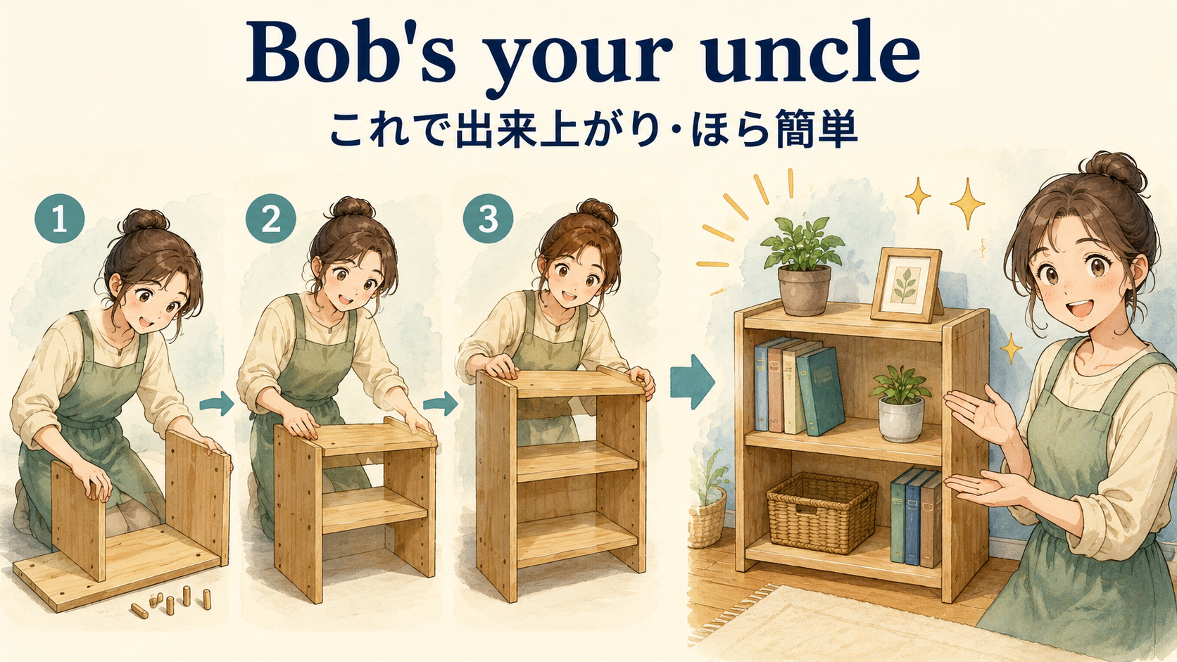 「Bob's your uncle」の意味・ニュアンス・使い分け図