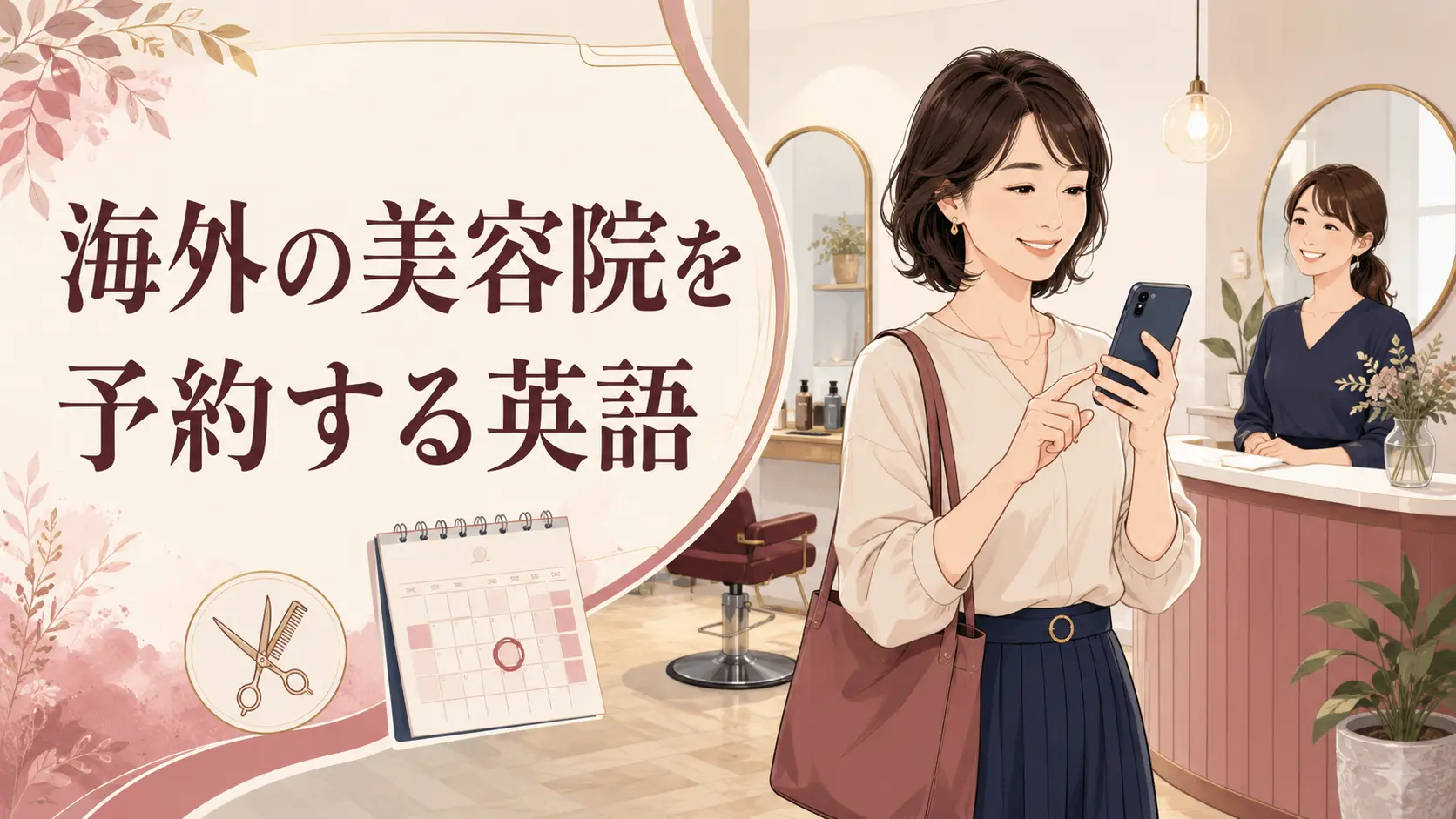 海外の美容院を予約する英語｜appointment・opening・walk-in・reschedule