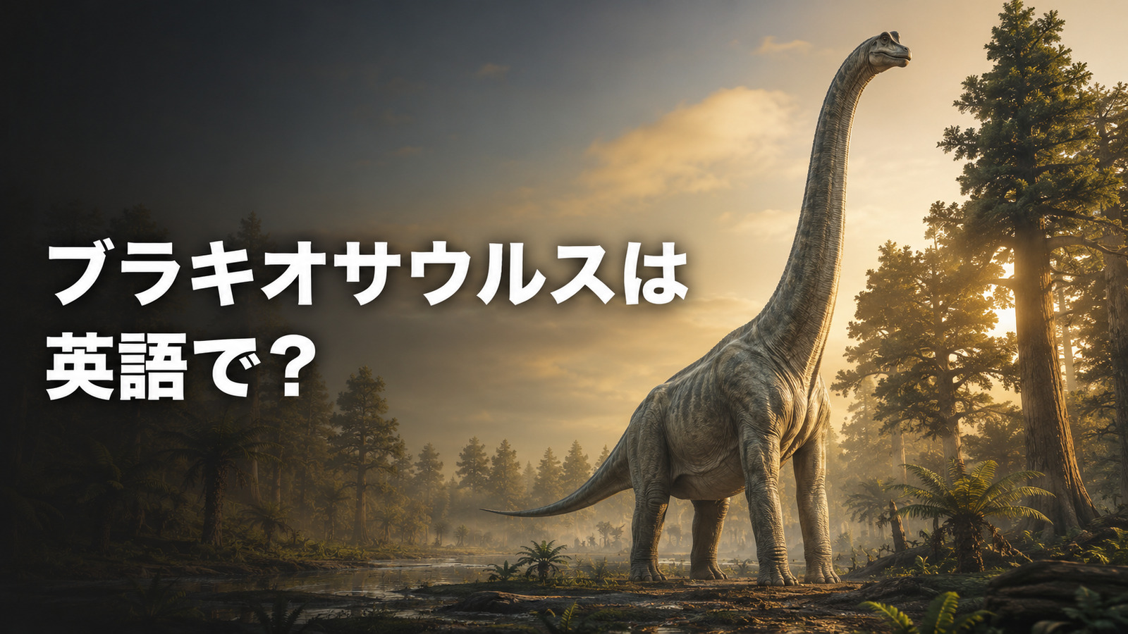 ブラキオサウルスは英語で？Brachiosaurusの発音・名前の意味と長い前脚