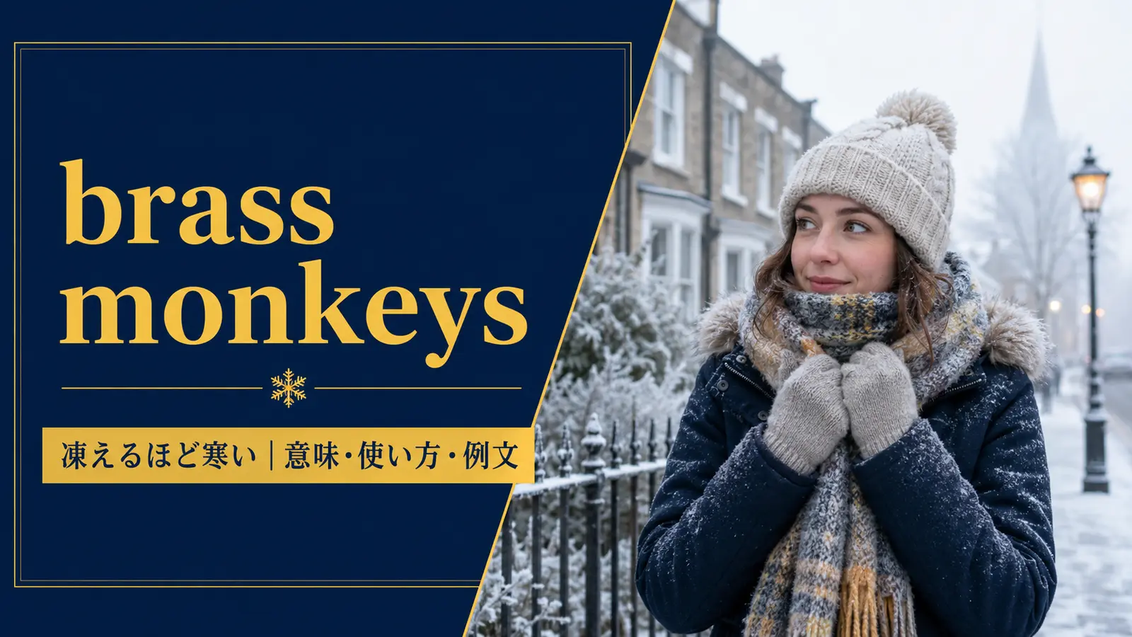 brass monkeysの意味は？使い方・ニュアンス・例文と簡単な言い換え