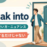 break intoの意味・使い方・ニュアンスと「侵入するだけじゃない」を解説するアイキャッチ画像