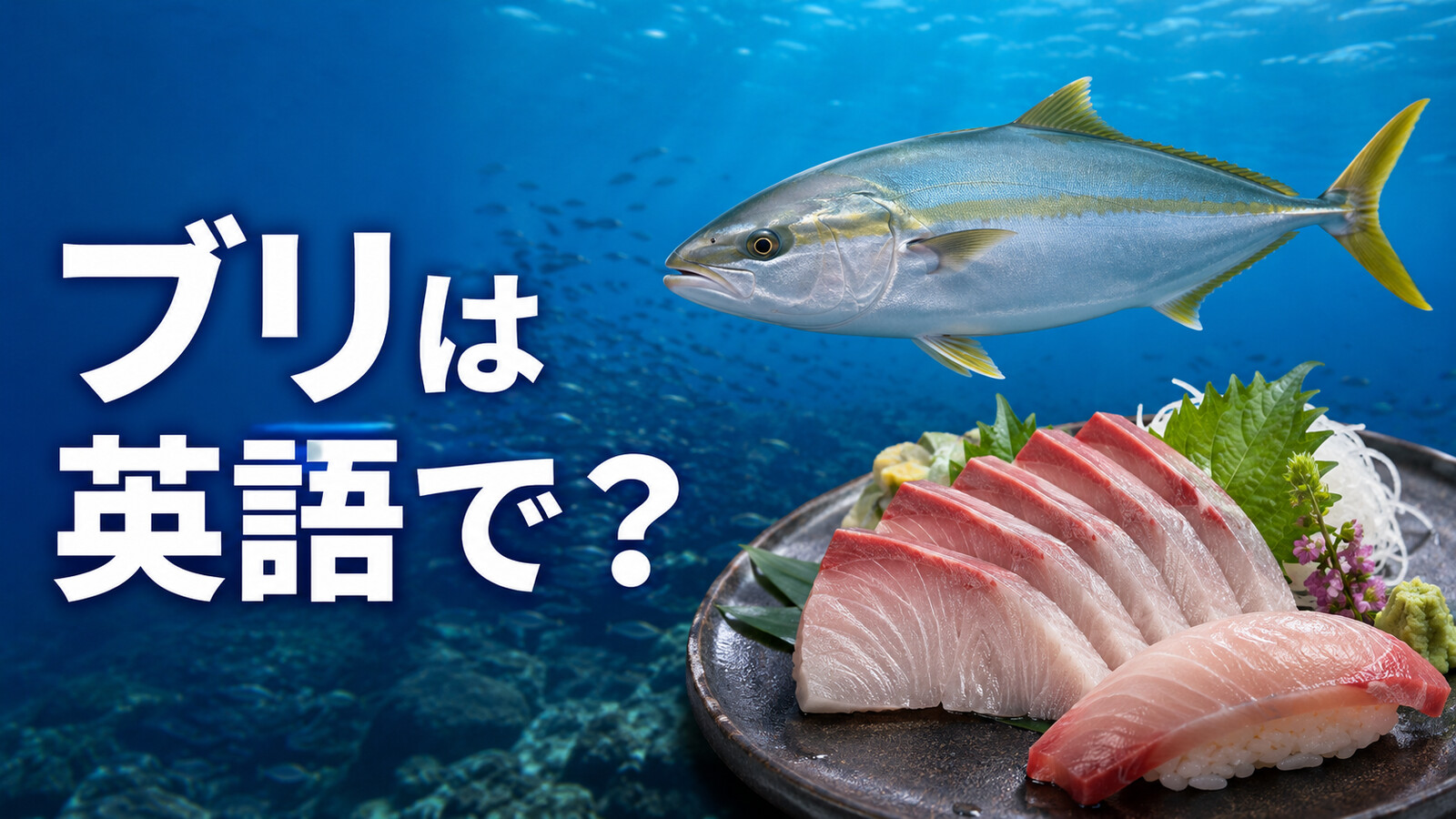 ブリは英語で？yellowtail・Japanese amberjack・hamachiの違いと料理表現
