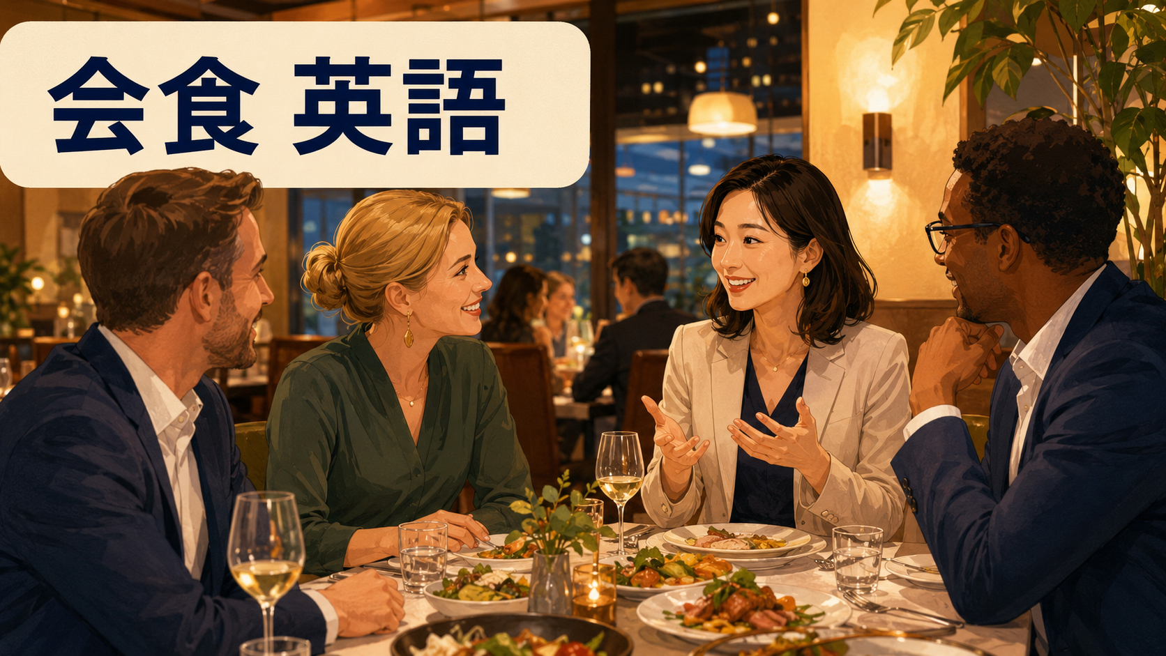 会食は英語で？ビジネスの食事・接待で使える会話フレーズ