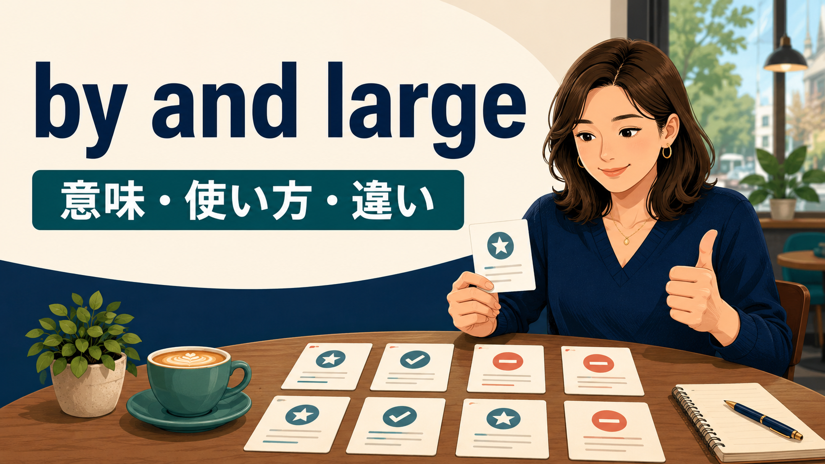 by and largeの意味は？「概して」の使い方・例文とon the wholeとの違い