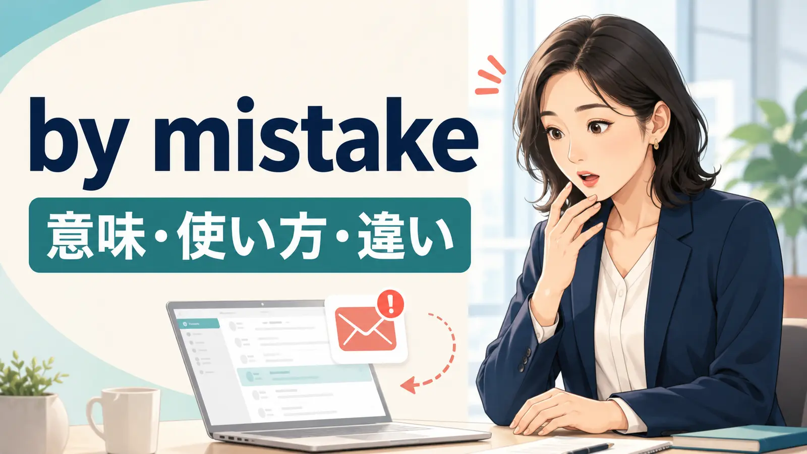 by mistakeの意味・使い方・類似表現との違い