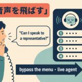 自動音声を飛ばして担当者につなぐ英語
