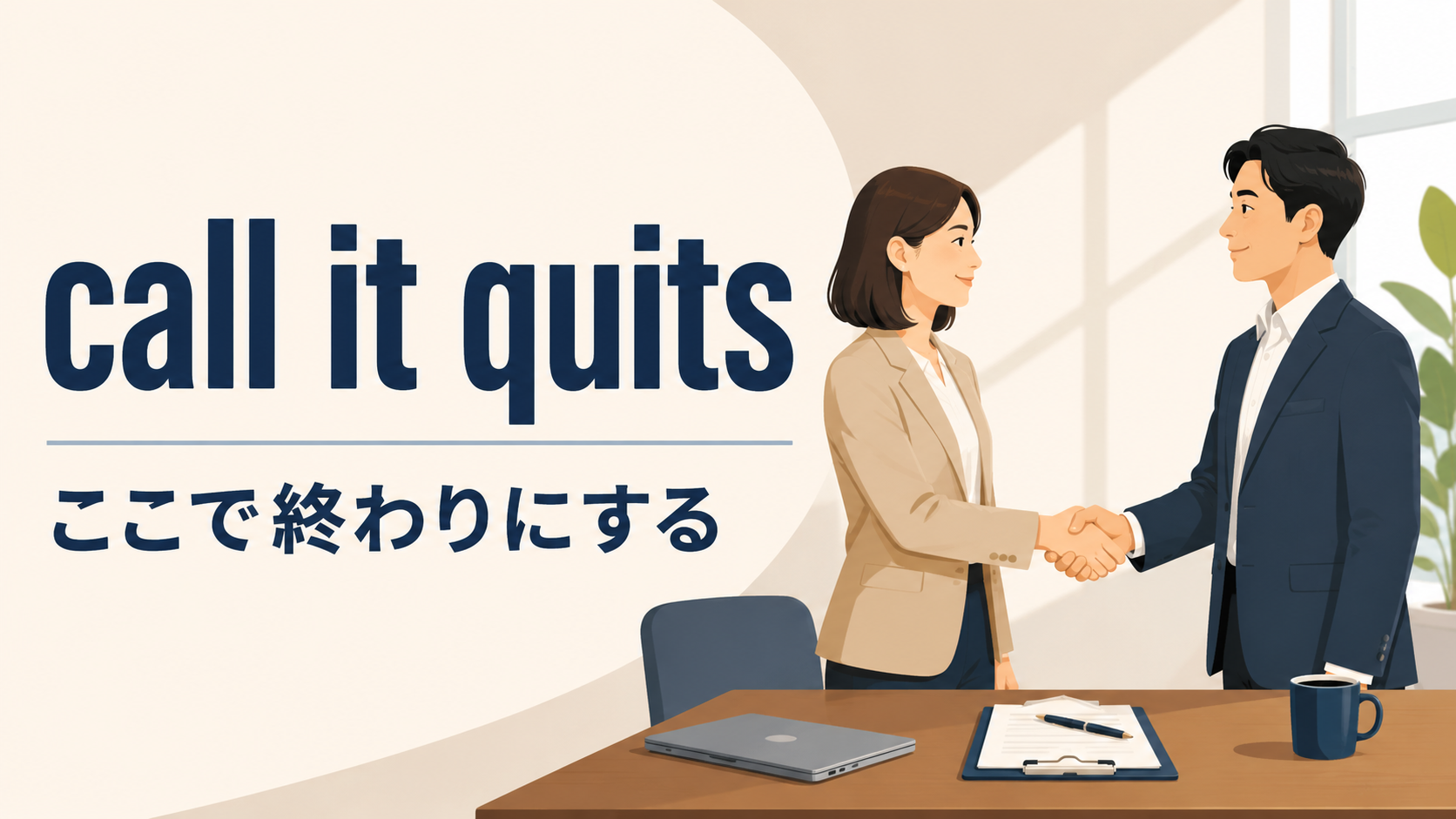 call it quitsの意味と使い方