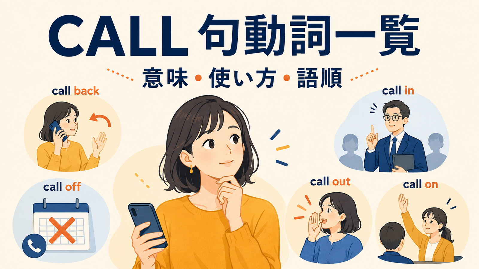 callを使った句動詞一覧｜意味・使い方・語順と熟語の違いを例文解説