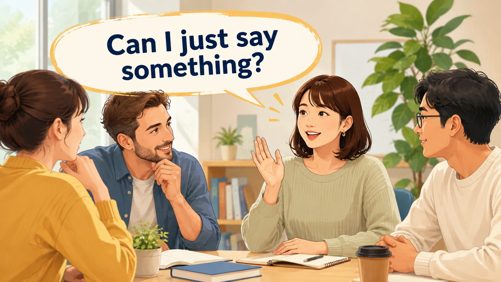 Can I just say something?の意味と使い方