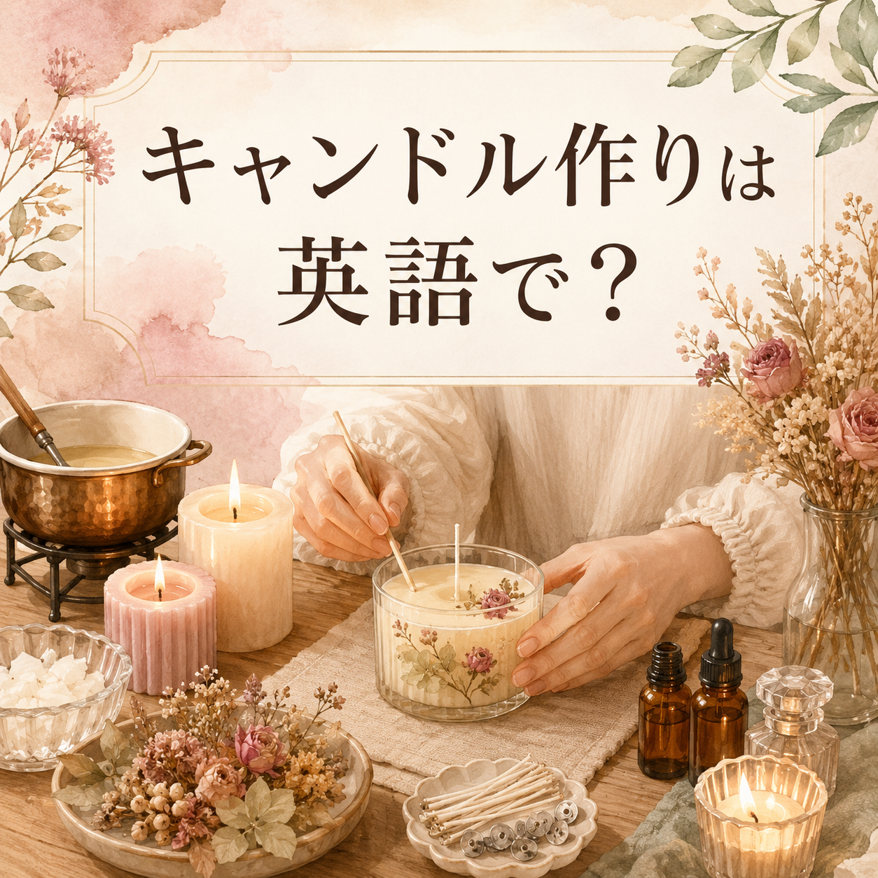 キャンドル作りは英語で? candle makingの英語表現